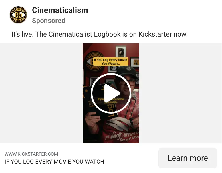 Logbook video ad: it’s live on Kickstarter