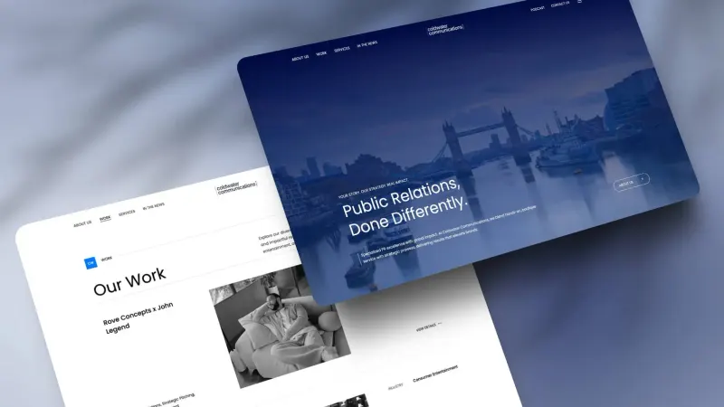 Vancouver Website Design for PR Agency Coldwater Communications
