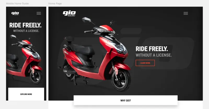 Email automation workflow showing post-purchase and re-engagement sequences for ecommerce scooters