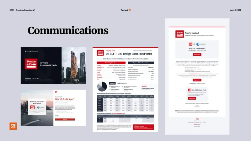 Email marketing and communication materials for Steepe & Co., including compliance-friendly newsletters and investor updates designed for Canadian financial advisors.