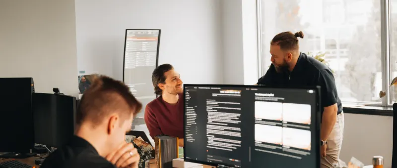 The Setsail team at their desks in the Vancouver office